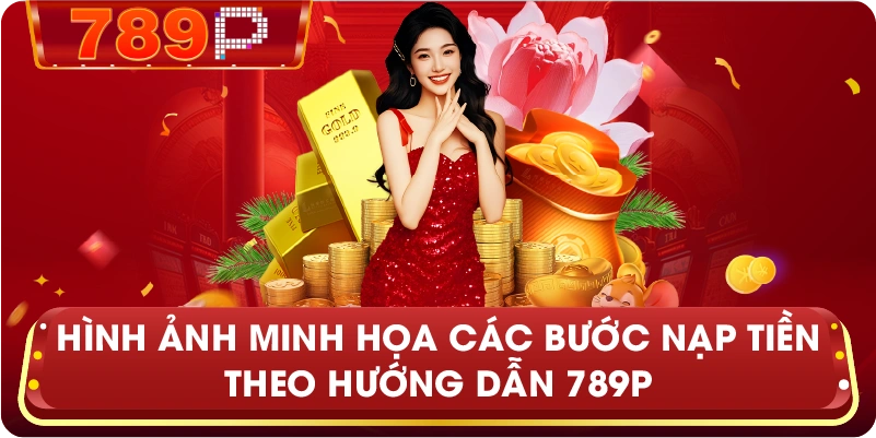 Hình ảnh minh họa các bước nạp tiền theo Hướng Dẫn 789P